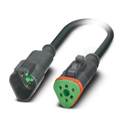 Phoenix Contact Male 3 way Deutsch, Deutsch, Straight, Straight to Female 3 way Straight, Straight Actuator/Sensor