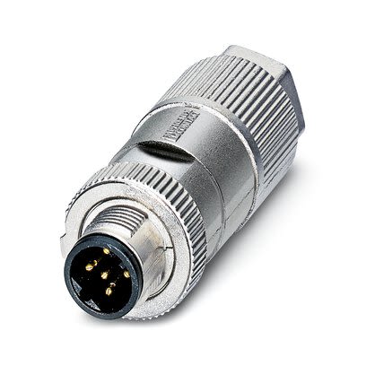 Phoenix Contact Circular Connector, 2 Contacts, Cable, M12 Connector, Plug, Male, IP65, IP67, SACC-M12MSB-2QO SH PB