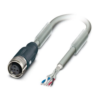 Phoenix Contact Bus Bus Cable, 5 Cores, 0.34mm² 24 AWG, Screened, 5 m, Silver Grey Polyurethane Sheath