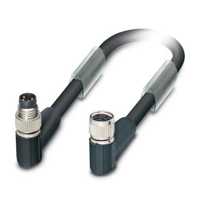 Phoenix Contact Bus Bus Cable, 4 Cores, 0.38mm² 26 AWG, Screened, 2 m, Black Polyurethane Sheath