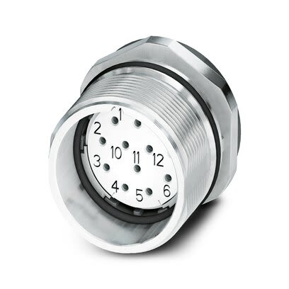 Phoenix Contact Circular Connector, 16 Contacts, Front, M23 Connector, Socket, Female, IP67, CA Series