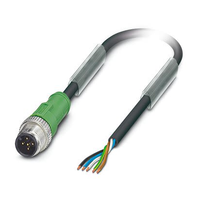 Phoenix Contact Male 5 way M12, Straight to Straight Sensor Actuator Cable, 5 m