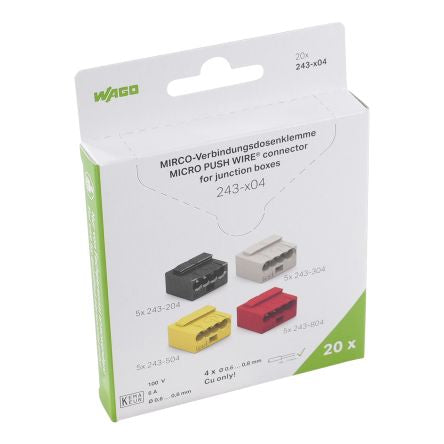 WAGO, 243 Copper Connector for use with Terminal Bloack