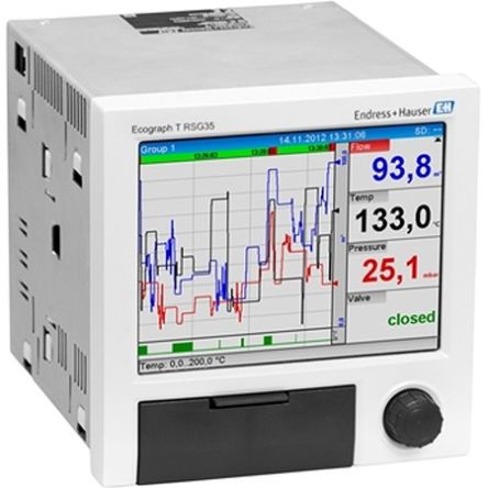 Endress+Hauser RSG35-C2AL7 Graphical Chart Recorder Temperature