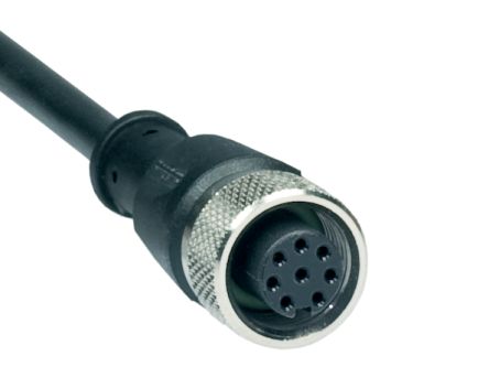 Schmersal Circular Connector, 8 Contacts, Cable, M12 Connector, Socket, Female, IP67, KA Series