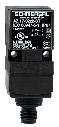 Schmersal AZ17 Safety Switch, Actuator Actuator Included, Fibreglass Reinforced Thermoplastic