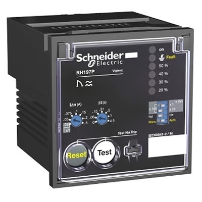 Schneider Electric Monitoring Relay, SPST, DIN Rail, 0.03A to 30A, 110V ac, 130 V ac
