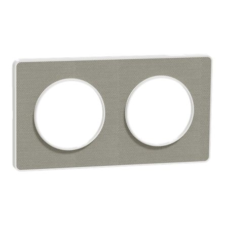 Schneider Electric Grey 2 Gang Cover Plate