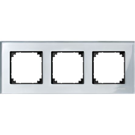 Schneider Electric Silver 3 Gang Frame