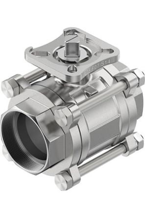 Festo Stainless Steel Flange Welded Ball, NPT 63 bar, Ball Valve