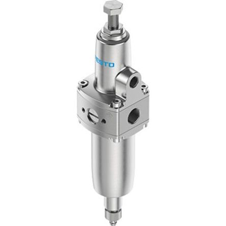 Festo PCRP Filter Regulator, 40 μm, 1/4 in NPT, Manual, 20 bar, PCRP-44-N14-12-E-R1-M-T19