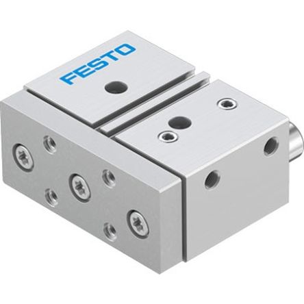 Festo Pneumatic Guided Cylinder - DFM-32-20-P-A-GF-F1A 32 mm Bore, DFM Series, 20 mm Double Acting Acting
