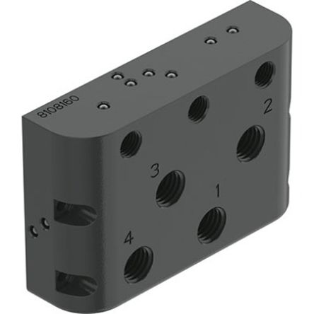 Festo CAPS series Manifold Block for use with Prepared For Positioner CMSH-V-SD, CAPS-M1-VDE1-D-C-AL-G14-V