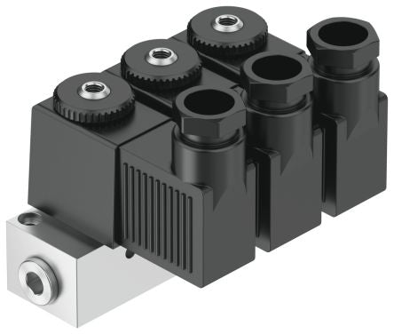 Festo Solenoid Valve - Monostable, Closed, 3x3/2 Way Electric M BMFH-3-3-M5 Series 24V