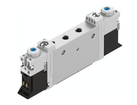 Festo Pneumatic Solenoid Valve - 2 x 3/2-Way, Closed, Monostable Electric VUVG Series 24V