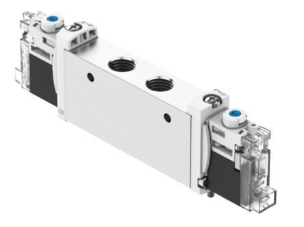 Festo Pneumatic Solenoid Valve - 2 x 3/2-Way, Closed, Monostable Electric G VUVG Series 24V