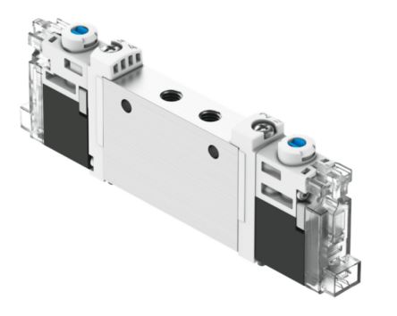 Festo Pneumatic Solenoid Valve - 2 x 3/2-Way, Monostable, Open Electric VUVG Series 24V