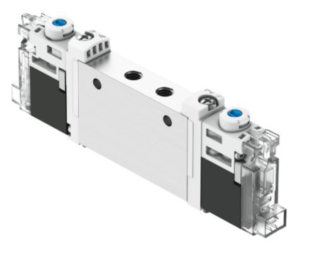 Festo Pneumatic Solenoid Valve - Open, 2 x 3/2-Way, Monostable Electric VUVG Series 24V
