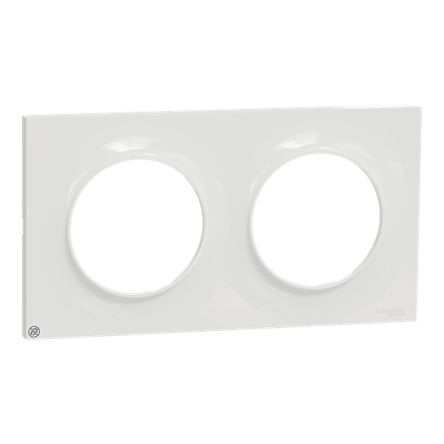 Schneider Electric White 2 Gang Cover Plate