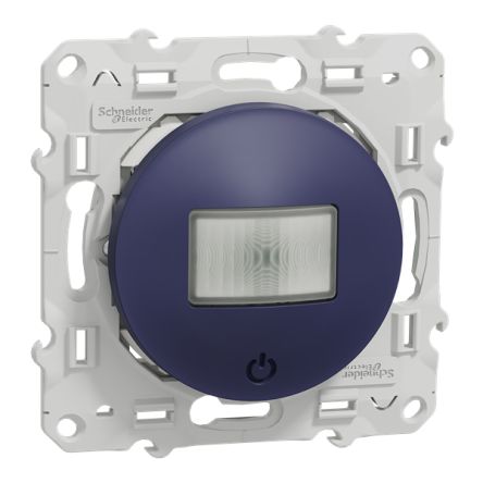 Schneider Electric Screw Blue 1 Outlet Wall Plate Module, Flush