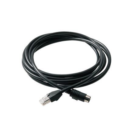 Schneider Electric, 2 m Ethernet Cable, Black RJ45 to Male Female Polyvinyl Chloride Sheath, Shielded