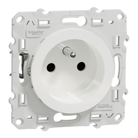 Schneider Electric Socket White Socket, Flush