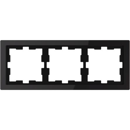 Schneider Electric Black 3 Gang Frame