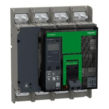Schneider Electric, ComPact, ComPacT NS Molded Case Circuit Breaker 4-Pole 1kA, Breaking Capacity 30 kA, Fixed