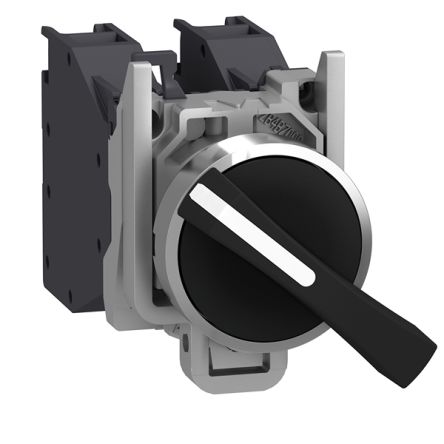Schneider Electric Long Handle Selector Switch Complete - (SPST) 22 mm Cutout Diameter 2 Positions