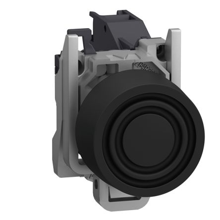 Schneider Electric Harmony XB4 Series Push Button Switch, Spring Return, Through Hole, 22 mm Cutout, 1 NO, Black LED,