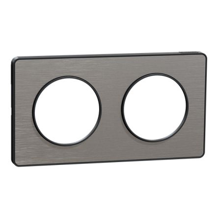 Schneider Electric Anthracite 2 Gang Cover Plate