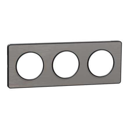 Schneider Electric Anthracite 3 Gang Cover Plate