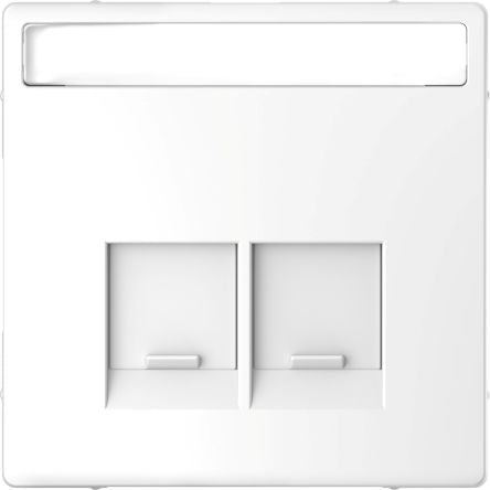 Schneider Electric White 2 Gang Cover Plate