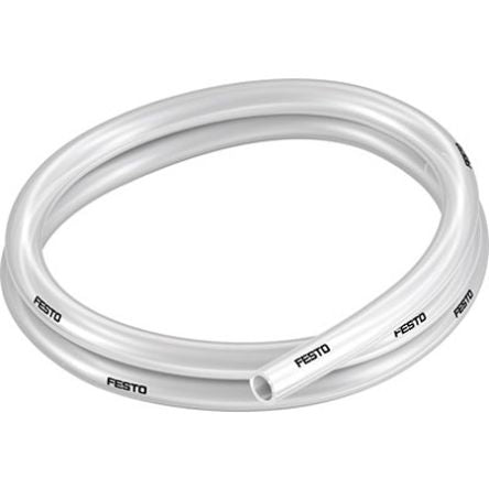 Festo Thermoplastic Elastomer, Hose Pipe, 9.8 mm ID, 14 mm OD, Natural