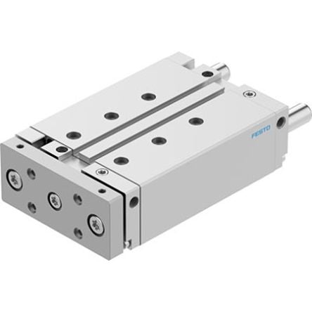 Festo Pneumatic Guided Cylinder - DFM-40-100-B-PPV-A-GF 40 mm Bore, DFM Series, 100 mm Double Acting Acting