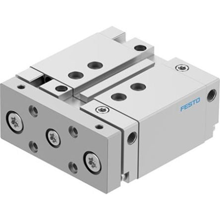 Festo Pneumatic Guided Cylinder - DFM-32-25-B-PPV-A-GF 32 mm Bore, DFM Series, 25 mm Double Acting Acting