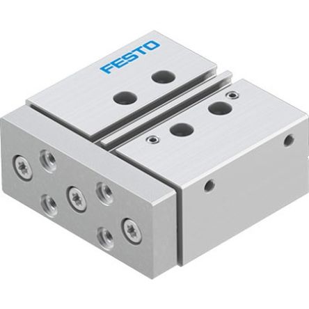 Festo Pneumatic Guided Cylinder - DFM-20-25-P-A-GF-F1A 20 mm Bore, DFM Series, 25 mm Double Acting Acting