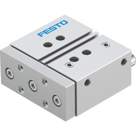 Festo Pneumatic Guided Cylinder - DFM-32-40-P-A-KF-F1A 32 mm Bore, DFM Series, 40 mm Double Acting Acting