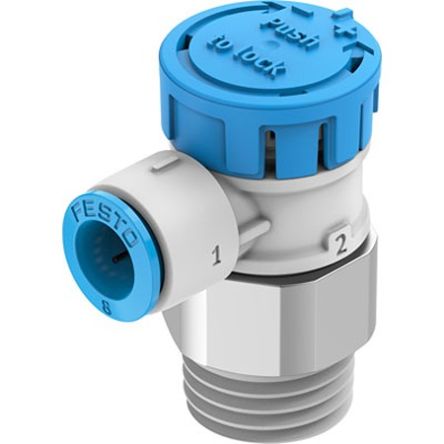 Festo Manual Pneumatic Manual Control Valve VFOE Series, G 3/8 in, VFOE-LE-T-R38-Q8-F1A