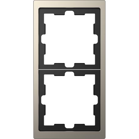 Schneider Electric Nickel 2 Gang Light Switch Cover