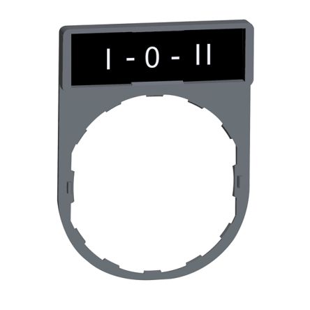 Schneider Electric Legend & Legend Holder Kit for Use with Push Buttons, Pre-printed "1 Red Side Background, White