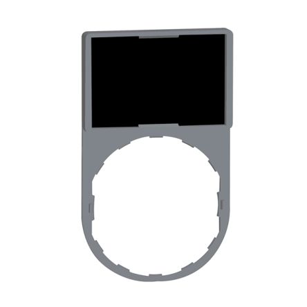 Schneider Electric Legend & Legend Holder Kit for Use with Push Buttons, Pre-printed "Unmarked on Black Background