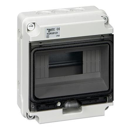 Schneider Electric Mureva Light Grey Polymer Back Box, Surface Mount 119 mm 180mm 119 mm