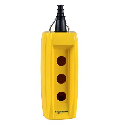 Schneider Electric Yellow Plastic XAC Control Station Enclosure - 4 Hole 22 mm Diameter
