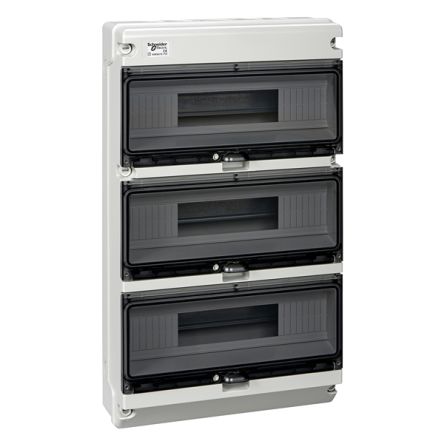 Schneider Electric Mureva Light Grey Polymer Back Box, IP65, Surface Mount 125 mm 320mm 125 mm