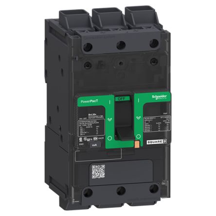Schneider Electric PowerPact PowerPact Thermal Magnetic Circuit Breaker - 3-Pole, 45A Current Rating, 18 kA, 525V ac