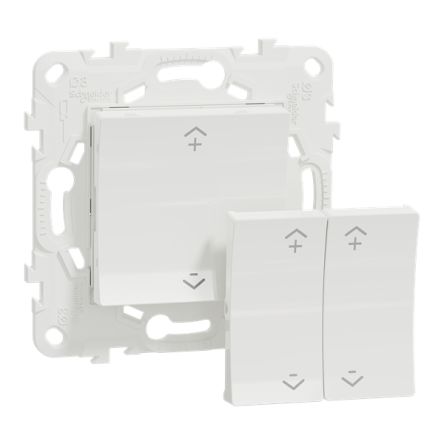 Schneider Electric White Wireless Switch, 2 Gang, Wiser