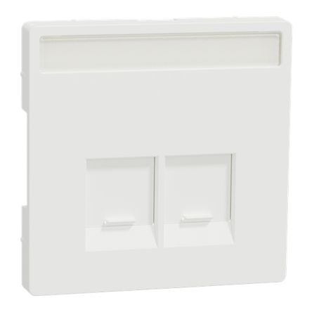 Schneider Electric White 2 Gang Cover Plate