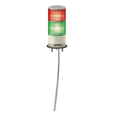 Schneider Electric Harmony XVC6 Series Orange, Green, Red Signal Tower Buzzer, 3 Lights 24V Base
