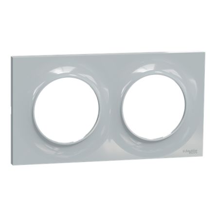 Schneider Electric Grey 2 Gang Cover Plate